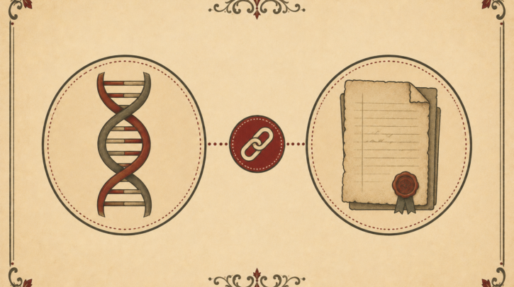 Illustration of connecting a DNA match to documented Hungarian records