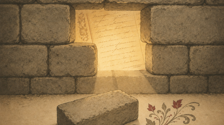 Illustration of breaking through a brick wall in Hungarian genealogy research